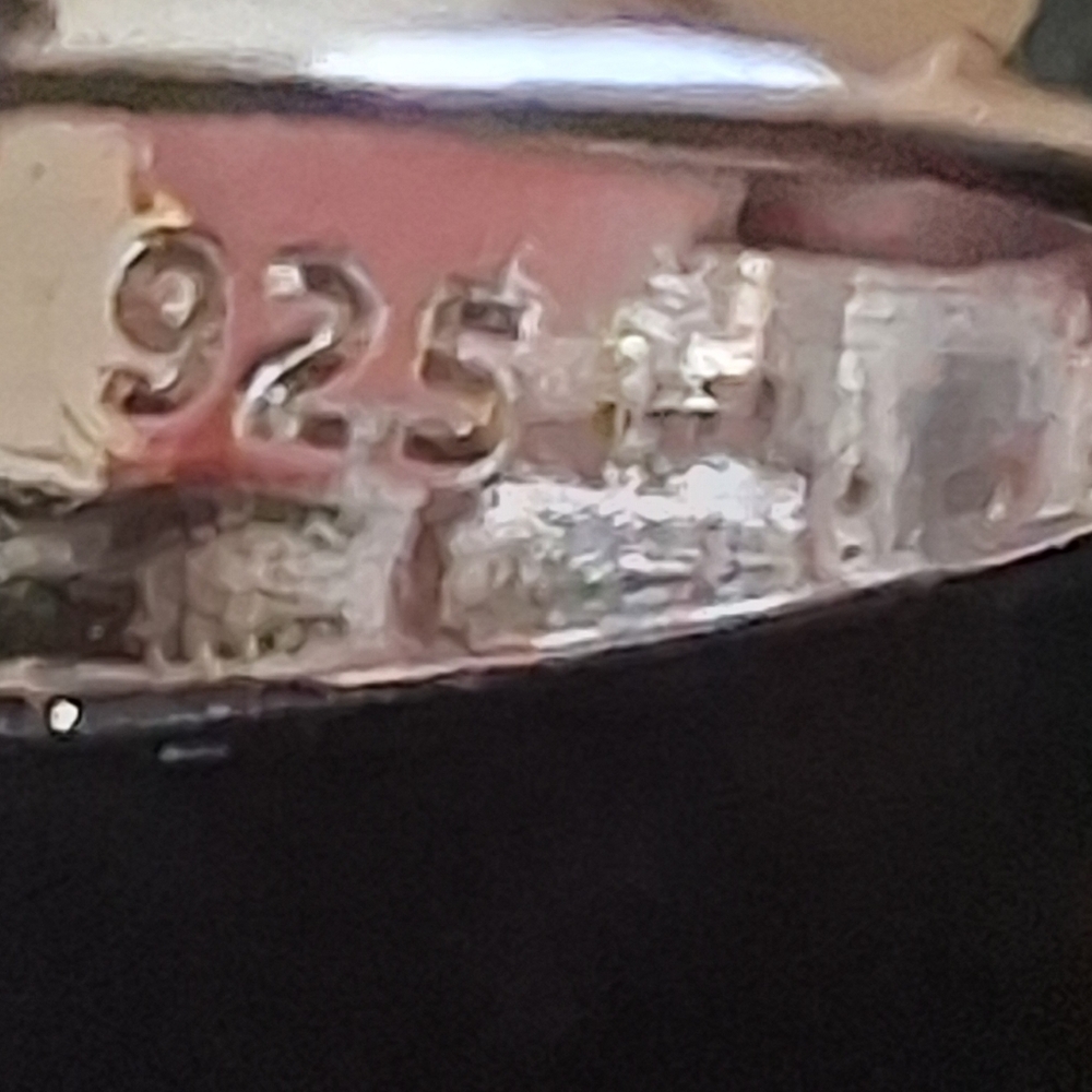 Elegant Sterling Silver Women's Ring Size 10 3/4 - Picture 6 of 10